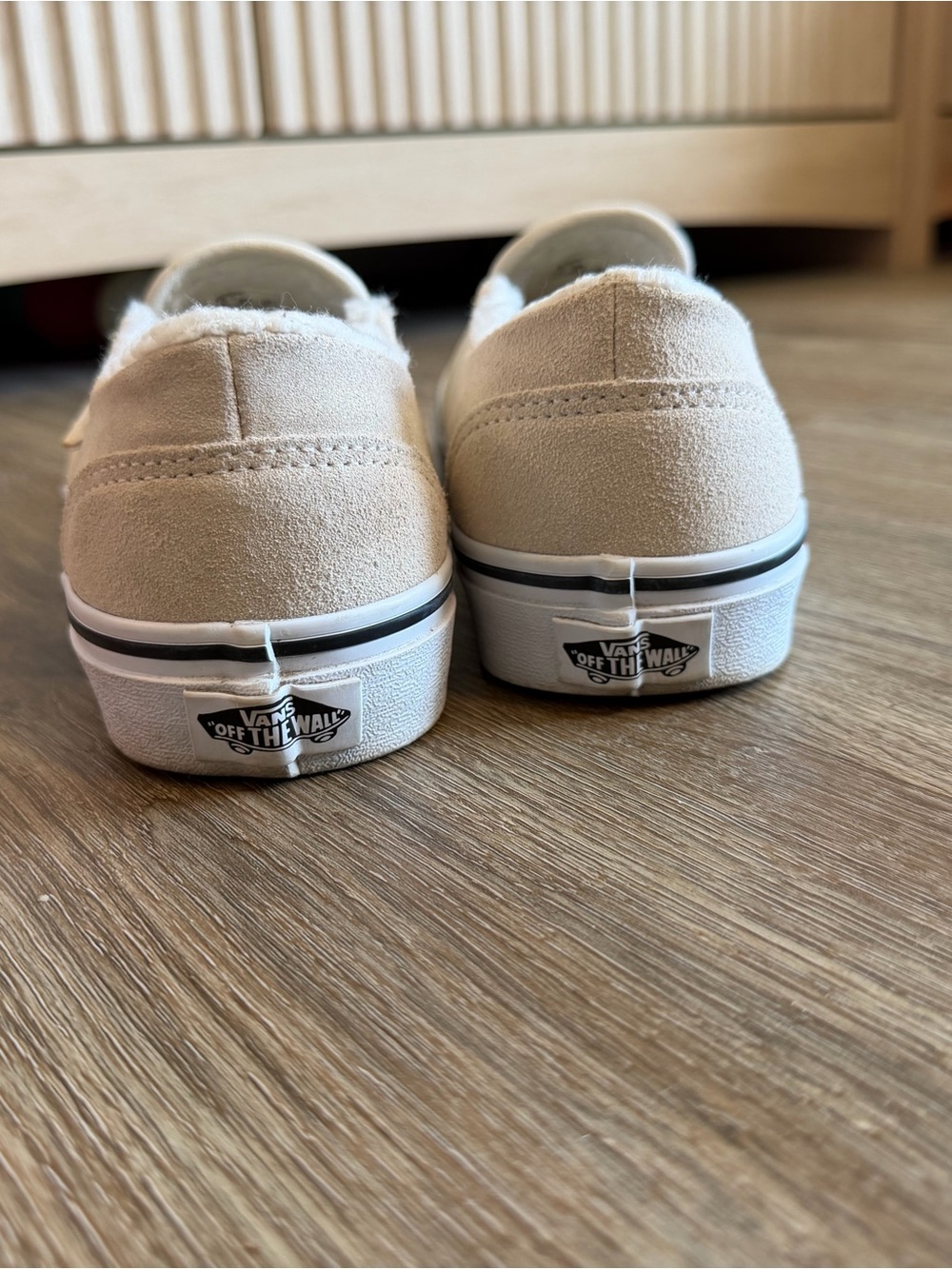 Vans Slip-On Shoes in Light Beige/Cream - Picture 3 of 4